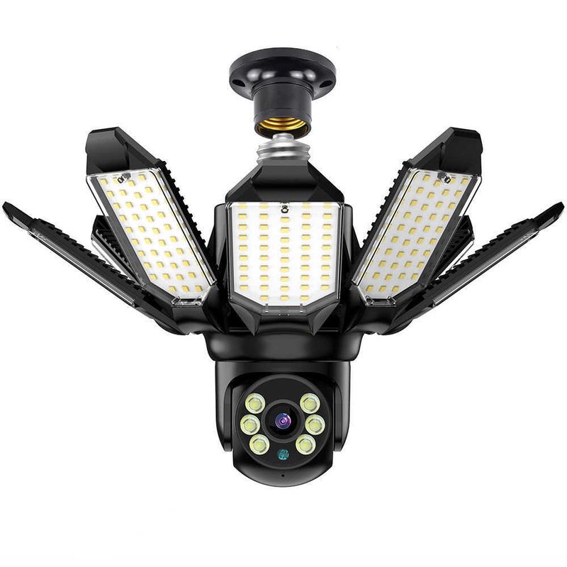 2-In-1 Light & Security Camera - Wireless Monitoring With HD Night Vision (Motion Detection 2-Way Audio Easy Installation Remote Access Via App)​​_voghion.com