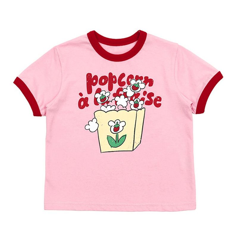 Kids’ Clothing Children's Boys And Girls Tops Summer New Children's Casual Cute Cartoon Flower Short Sleeved T Shirt_voghion.com