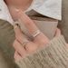Hengheng Pure Silver Line Wrapped Open For Women Korean New Ins Trend Simple Cold Style Niche Ring_voghion.com