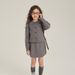 Aimo Beibei Girls Koreaanse editie College Style gebreide set herfst nieuwe Twist trui vest rok 2-delige set_voghion.com