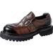 Neue Loafer mit Schnalle und runder Spitze für Herren, aus echtem Leder und dickem britischen Business-Leder_voghion.com