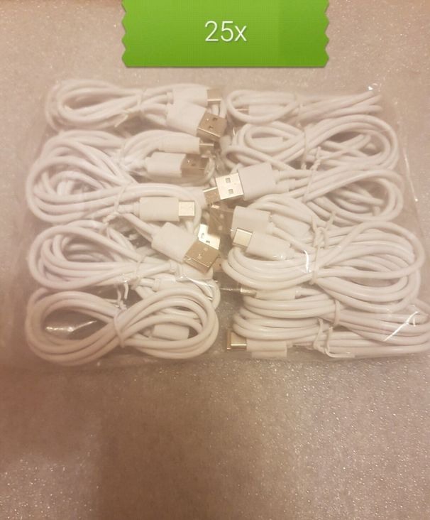 Lot de 25 câbles de synchronisation USB-C de type C, vente en gros, pour téléphone portable_voghion.com
