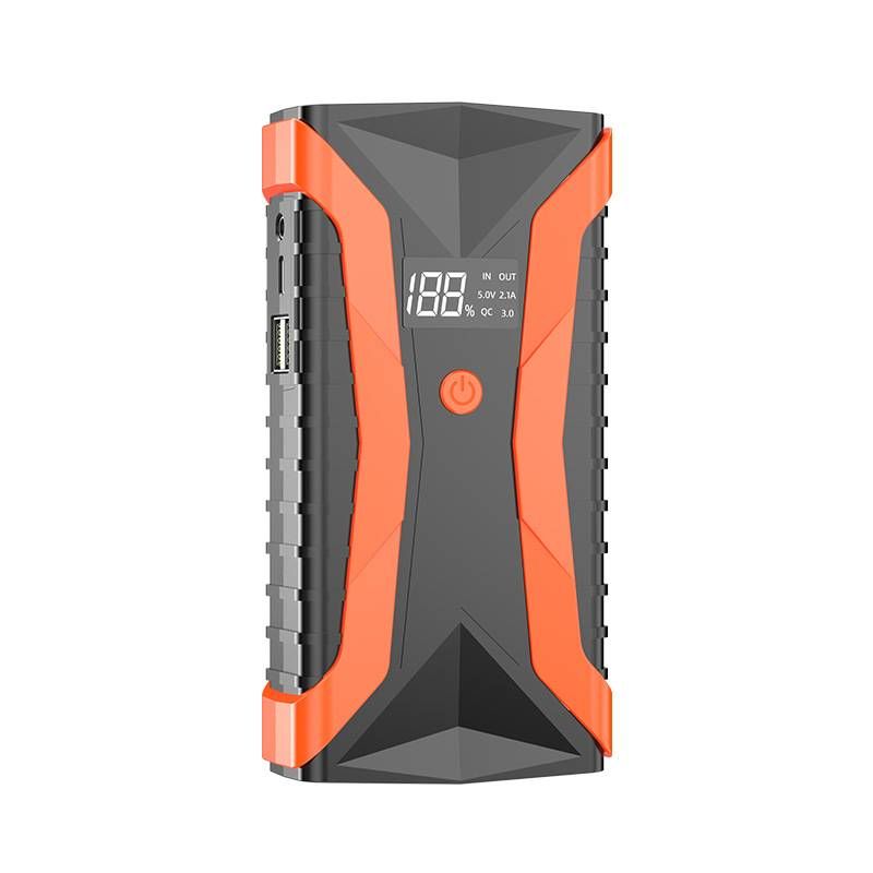12V Portable Car Jump Starter - 300A Peak Current, Emergency Battery Booster With LED Light & USB Charger For All Vehicles (Red/Blue)_voghion.com