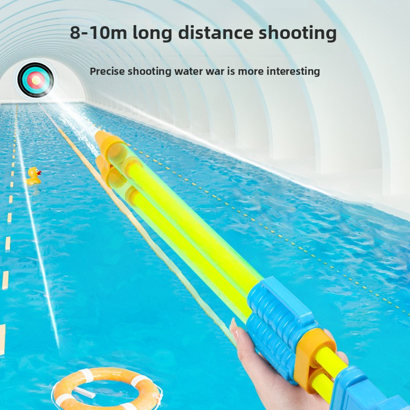Pull & Spray Water Gun Toy - Lightweight Splash Blaster For Outdoor Fun, Pool, Beach & Backyard Games (Easy To Use, Random Color, BPA-Free Plastic)​_voghion.com