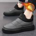 Herrenschuhe Herren Winter New Style Plus Samt Dicke Warme Wasserdichte Slip-On-Baumwollschuhe Dicke Sohle Freizeit Outdoor Arbeit Schneestiefel_voghion.com