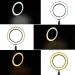 PULUZ 4,6" 6,2" 10" LED-Ringlicht Fotografische Selfie-Ringbeleuchtung für Smartphone Youtube Make-up Video Studio Ringlicht_voghion.com