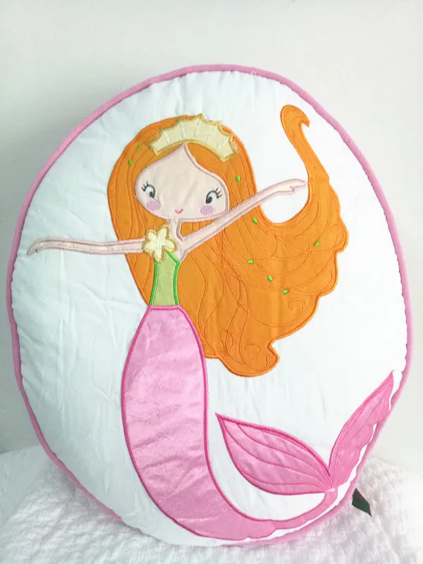 Pure Cotton Special Pillow Pink Cute Embroidered Fabric Pillow Creative Cushion With Core_voghion.com