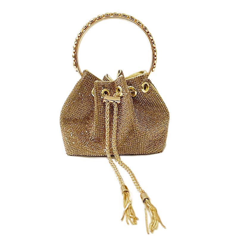 Pochette da sera per feste da sera con strass portatile elegante e di design originale, da donna_voghion.com