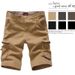 Loose Multi-Pocket Cargo Shorts Five-Point European Camouflage Mid-Length Plus Size Pants_voghion.com