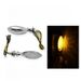 Lâmpada de seta LED universal para motocicleta, luz indicadora âmbar, 1 par, 12V, mini moto, lâmpada de seta amarela para Harley Cruiser_voghion.com