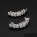 Grillz Dental Grills Mouth Exclusive Customization Moissanite Teeth Iced Out Hop Sier Decorative Braces Real Dia Bg_voghion.com