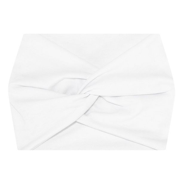 New Women's Wide Edge Hair Band Solid Color Elastic Headscarf Men's Sports Yoga Running Fitness Antiperspirant Cotton Headband_voghion.com