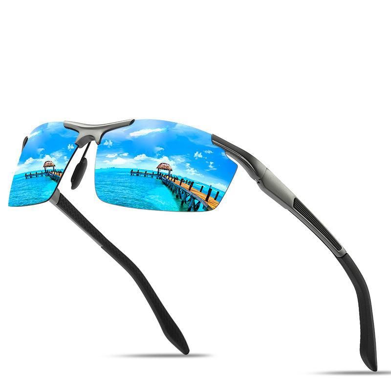 8530 Outdoor-Sonnenbrille aus Aluminium-Magnesium, polarisierte Fahrradbrille, hochauflösende Sportbrille_voghion.com