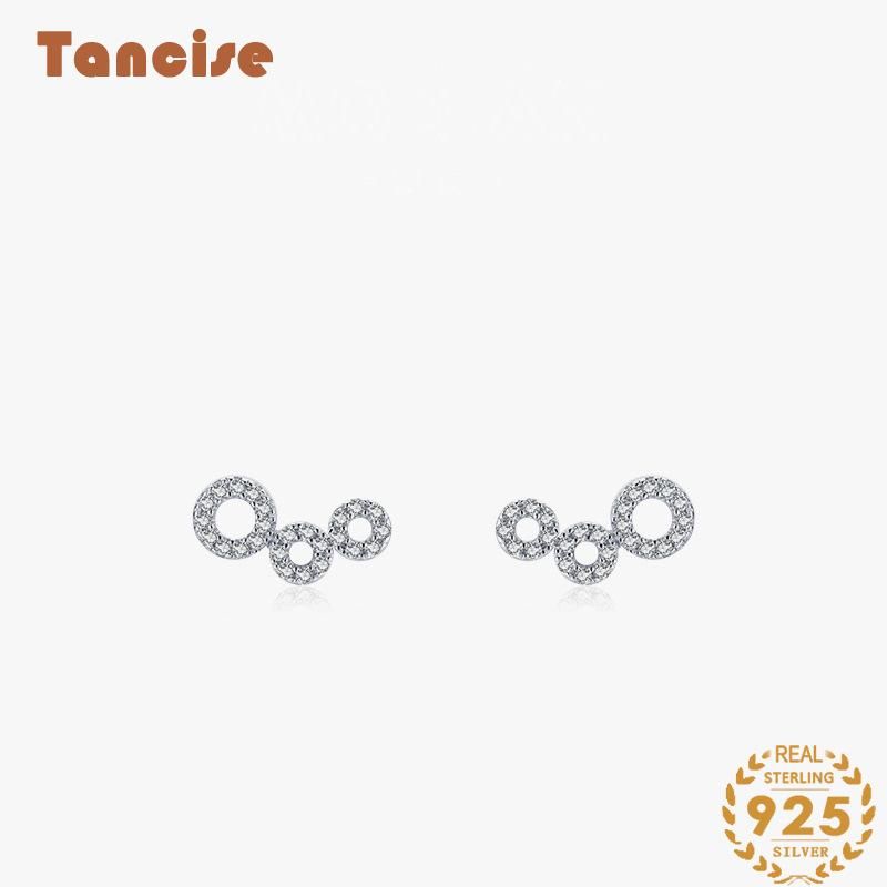 Tancise Orecchini pendenti con zirconi d'argento per le donne Regali per feste di matrimonio_voghion.com
