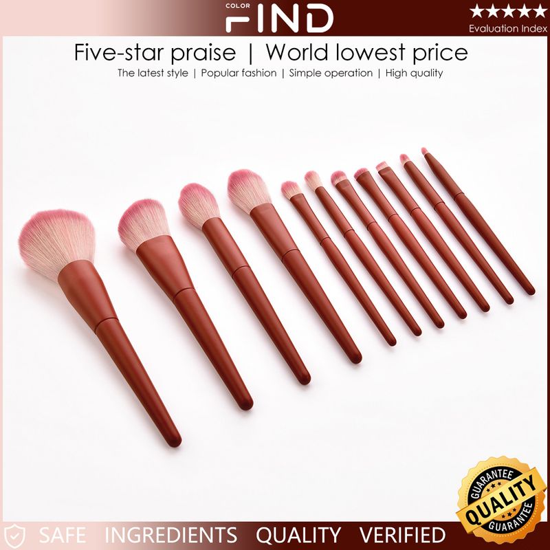 11 pennelli per il trucco viola medio, set di pennelli per il trucco professionale per il viso FINDCOLOR vendita diretta dalla fabbrica_voghion.com