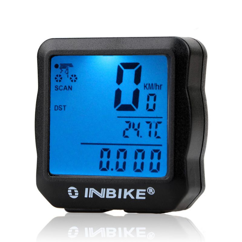 INBIKE Velosipēdu aizbāznis Riteņbraukšanas bezvadu angļu kalnu velosipēda spidometra ceļa auto odometrs_voghion.com
