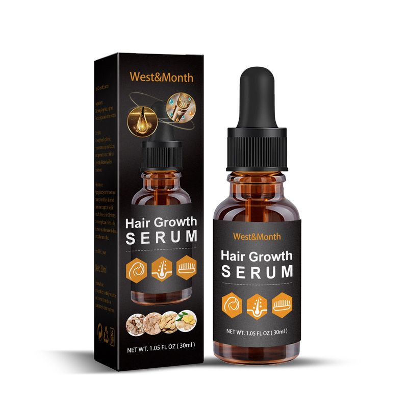 West Month growth essential oil prevents loss, repairs damaged hair, and strengthens hair_voghion.com