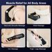 Electric Muscle Massage Gun With Extended Handle Deep Tissue Relief For Back Shoulder Waist Pain_voghion.com