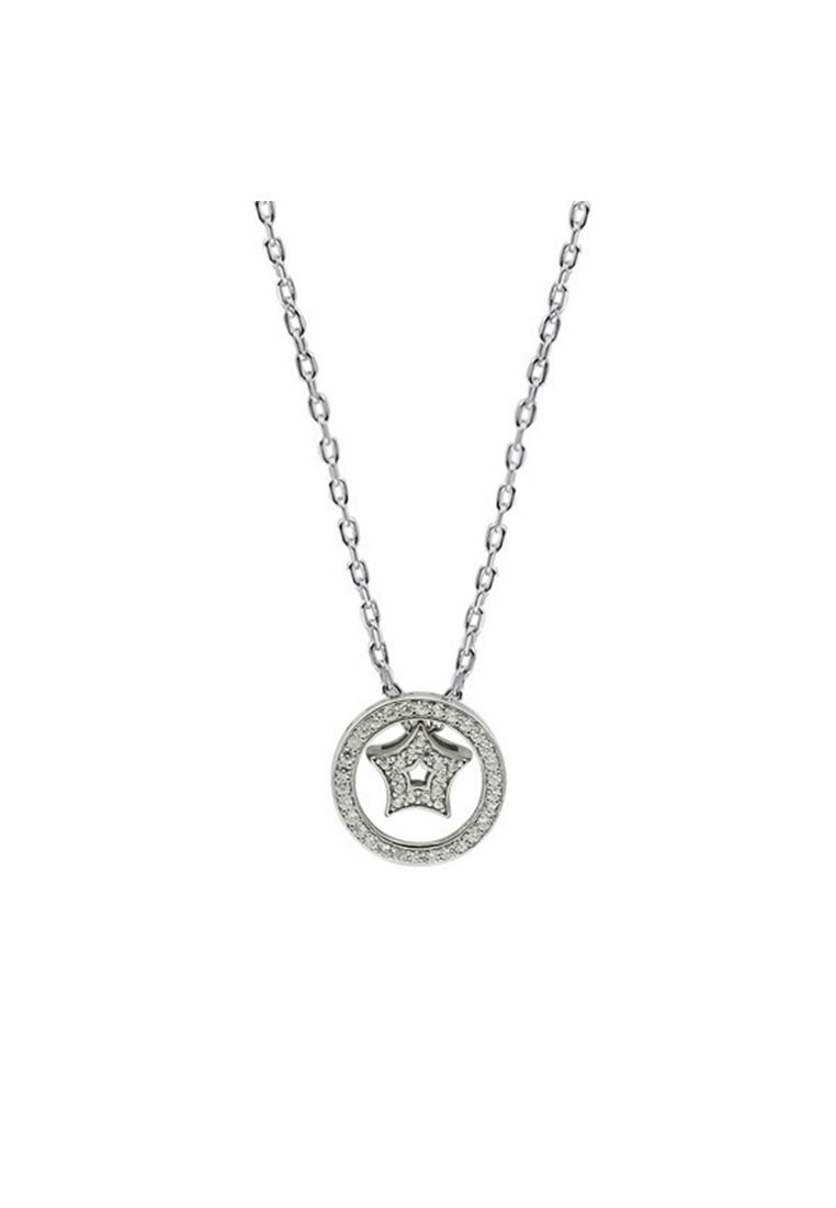 LDR9137 Collana con stella scintillante in argento S925_voghion.com