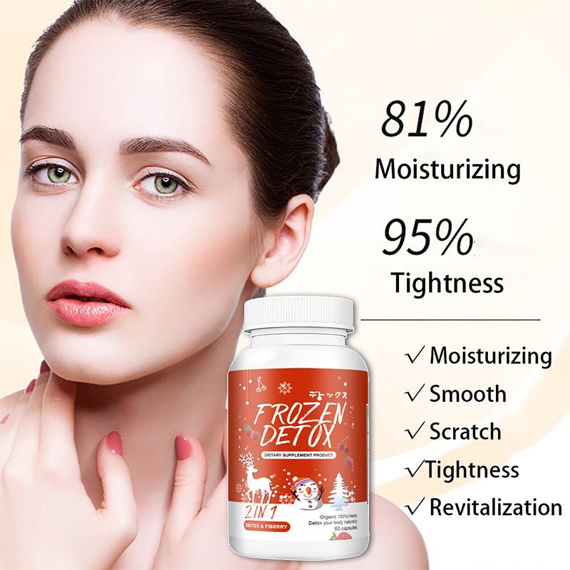 Frozen Detox 2-in-1 Fiberry Capsule: Collageen voor Whitening en Afslanken_voghion.com