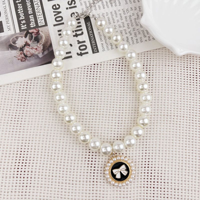 Pet collar Alloy pendant collar Dog cat neck necklace_voghion.com