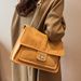 Large Capacity Bag For Women Autumn/Winter 2023 New Fashion Versatile Frosted Chain Crossbody Bag Commuter Tote Bag_voghion.com