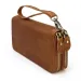 Genuine Leather Business Long Wallet Top Layer Cowhide Double Zipper Clutch Men's Bag_voghion.com