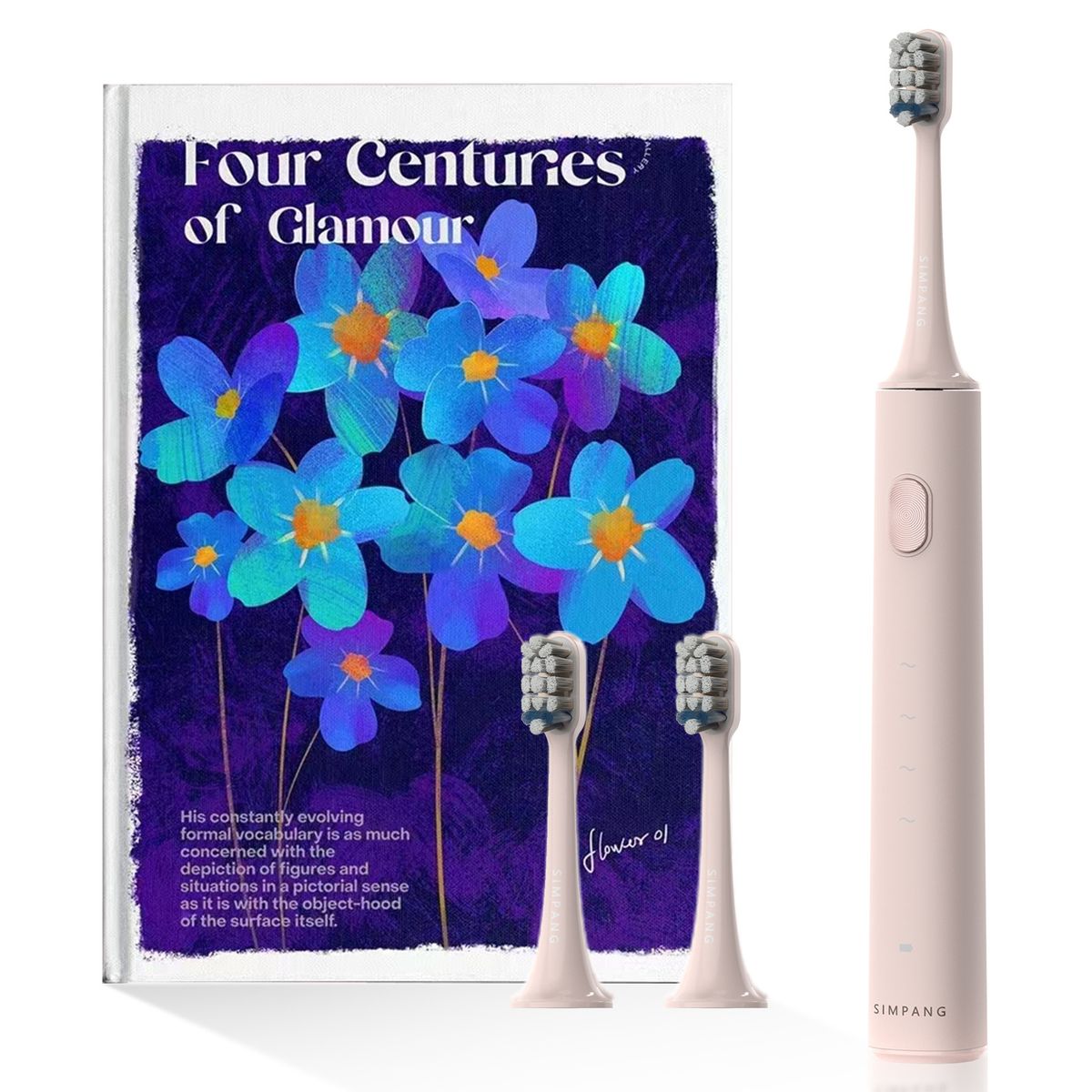 Smart Electric Toothbrush – 5 Modes, Ultra-Soft Bristles, USB-C Rechargeable, 50+ Days Battery, IPX7 Waterproof (Black/White/Pink/Navy)_voghion.com