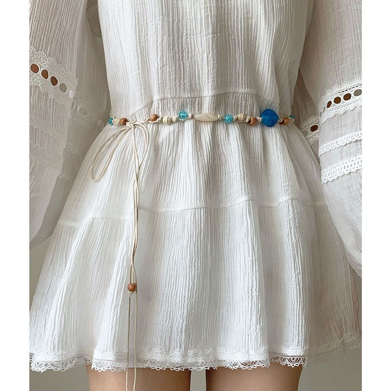 Summer Retro Ethnic Style Hand-woven Belt Women's Dress Decorative Waist Chain Versatile Personality Bohemian Style_voghion.com