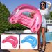 Transparent Glitter Inflatable Lounge Chair - Heavy-Duty PVC Floating Seat For Adults (Pool Lake & Beach Use Non-Slip Design)_voghion.com