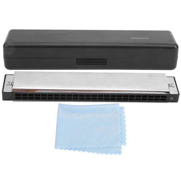 24 Hole Harmonica C Key Octave Tuning για αρχάριους Δημοφιλή προμήθειες μουσικών οργάνων_voghion.com