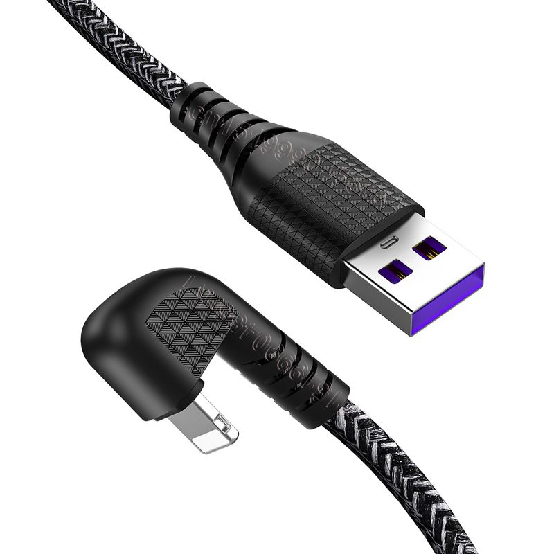 1/2/3M 180 degree USB charging cable suitable for iPhone 13 12 11 Pro Max XS XR X 8 7 6 iPad 2A fast charging_voghion.com