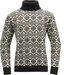 Retro Fair Isle Rollkragenpullover für Herren – Übergroßer Strickpullover mit geometrischen Mustern_voghion.com