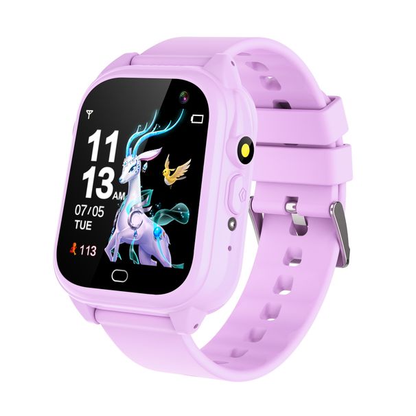 Kids Waterproof Smart Watch, 24 Game, 3.66cm HD Touch Screen, Music Player, Camera Video Recorder, 12/24 Hr Clock,_voghion.com