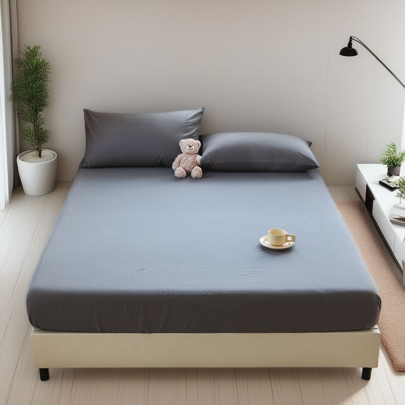 Set di lenzuola con angoli in cotone di alta qualità - Morbido e spazzolato (4 pezzi ipoallergenici, antipolvere e delicati sulla pelle, include lenzuolo con angoli, lenzuolo piano e federe)_voghion.com