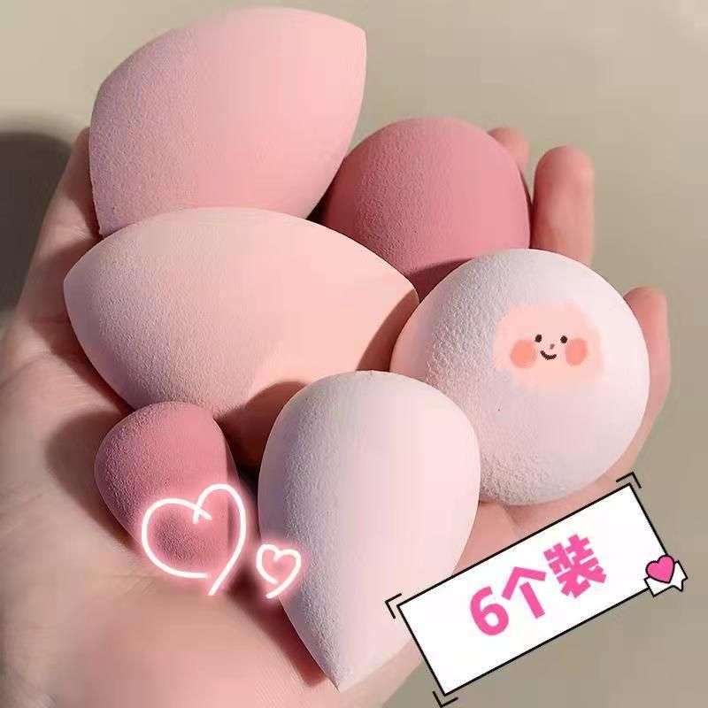 Uovo per il trucco 8 pezzi Spugna super morbida Cuscino d'aria Cipria Uovo per il trucco Delicato Guo Xiaoniu Cipria pied de poule_voghion.com