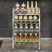 Stainless Steel Kitchen Organizer Countertop Floor Rack Multi-Functional Spice Storage Shelf_voghion.com
