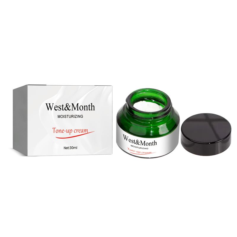 La crema idratante West&Month copre le macchie, i segni dell'acne, illumina il tono della pelle, idrata la crema viso delle persone pigre_voghion.com