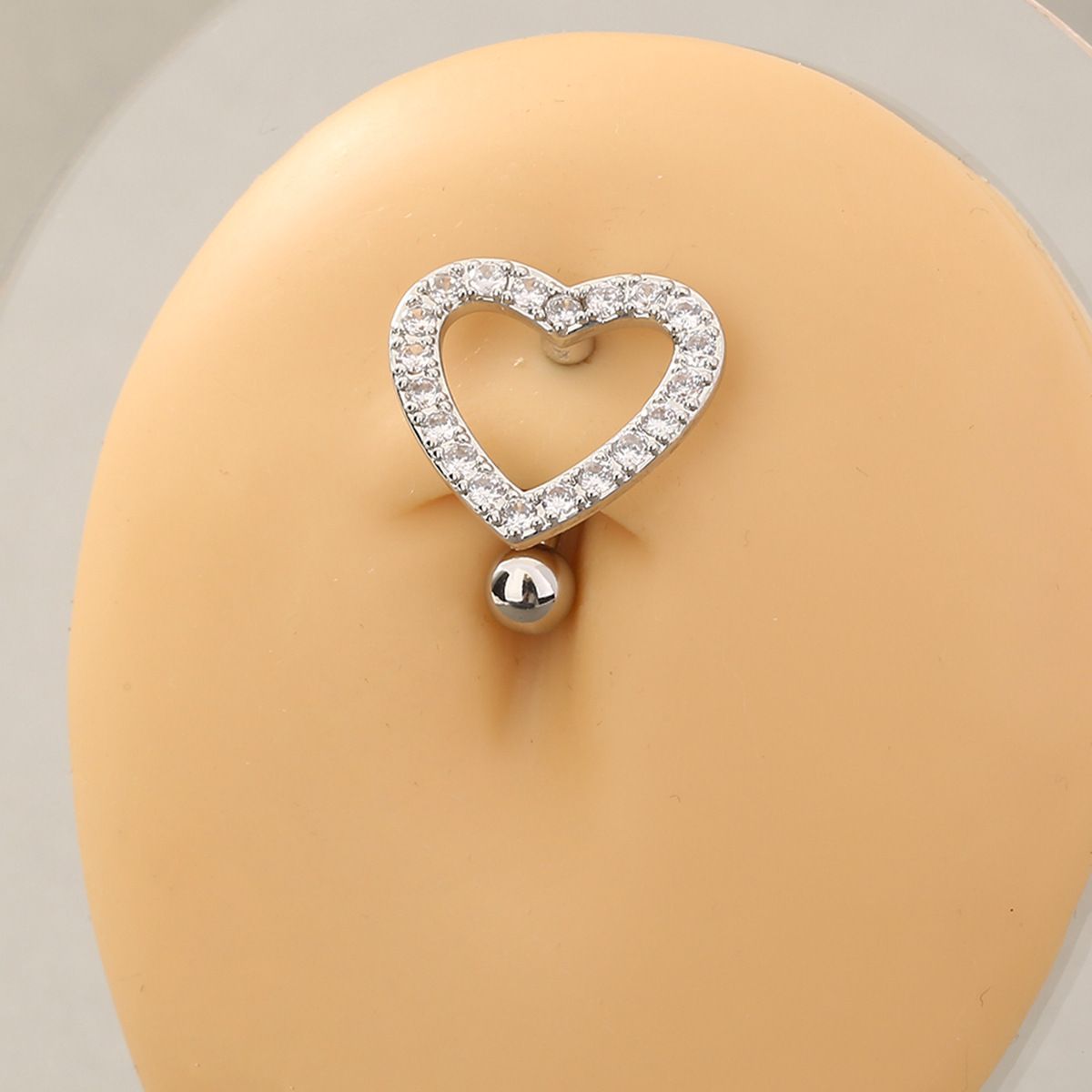 European And American Style Unique Non-mainstream Hip-hop Temperament Versatile Stainless Steel Heart Copper_voghion.com