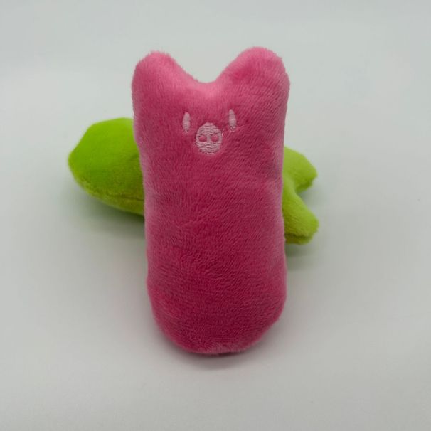 Catnip Pet Plush Little Finger With Crinkle Paper BB Sound Durable Chew Toy_voghion.com