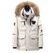 Korean Running Down jacket Men's Mid length Thickened Warm Couple Style Same Coat Trend for Men and Women_voghion.com