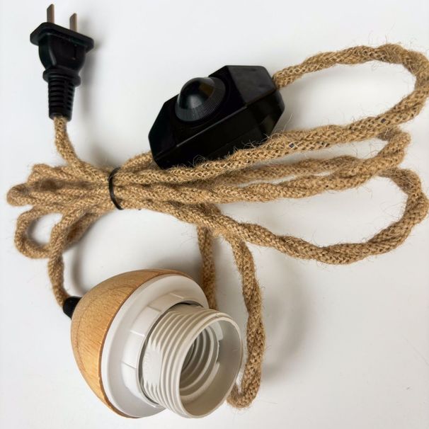 Seil Anhänger Dimmen Knopf Schalter Power Wurzel Carving Baum Zweig Hängen Licht Kabel Bambus Gewebt Lampenschirm_voghion.com