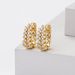 Women's Jewelry S925 Sterling Silver Wheat Ear Stud Earrings With Full Diamond Accents, Elegant And Stylish For Everyday Wear_voghion.com
