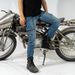 Stretch-Motorradjeans für Herren – CE-gepanzerte Bikerhose für Straße und Gelände, schmale Passform und ganzjähriger Komfort_voghion.com