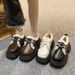 Damen-Leder-Loafer im britischen Stil mit Fleecefutter und dicker Sohle, flauschige Loafer 2025, neue warme Baumwoll-Einzelschuhe_voghion.com