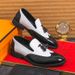 2025 Autumn New British Casual Men's Fashion Single Business Block Carved Tassel Small Leather Shoes_voghion.com