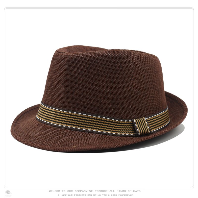 Hut Herren und Damen Britischer Retro-Zylinderhut Jazzhut Outdoor Reise Strand Sonnenschutz Sonnenhut_voghion.com