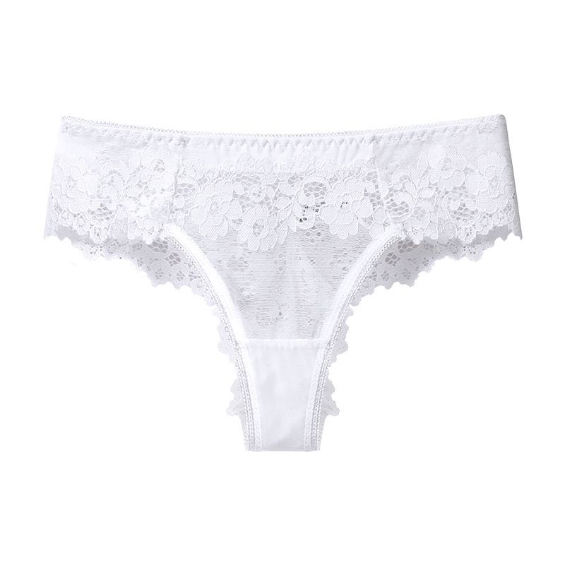 Atmungsaktive Mesh-Spitzenhöschen für Damen – Sexy, tief sitzendes Design ohne sichtbare Unterwäschelinien mit Baumwollzwickel (S-XL, 5 Farben)_voghion.com