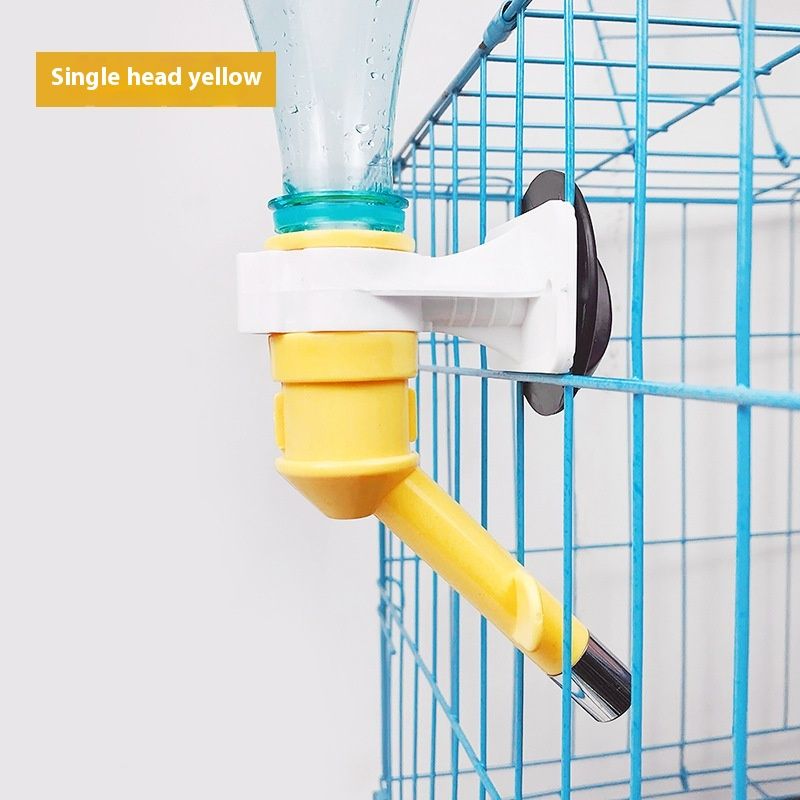 Pet cage dog ball dispenser head, plastic feeder, hanging type insertable water bottle, no leakage_voghion.com