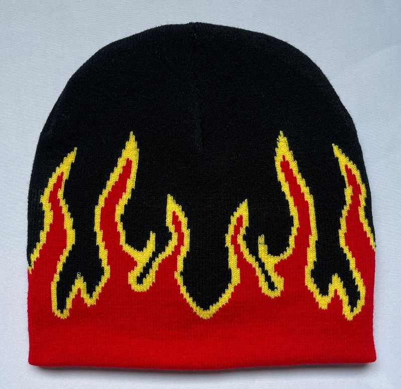 Men's and women's hats Autumn new knitted hat men's hip-hop street pullover hat winter outdoor cycling hat all-match woolen beanie _voghion.com